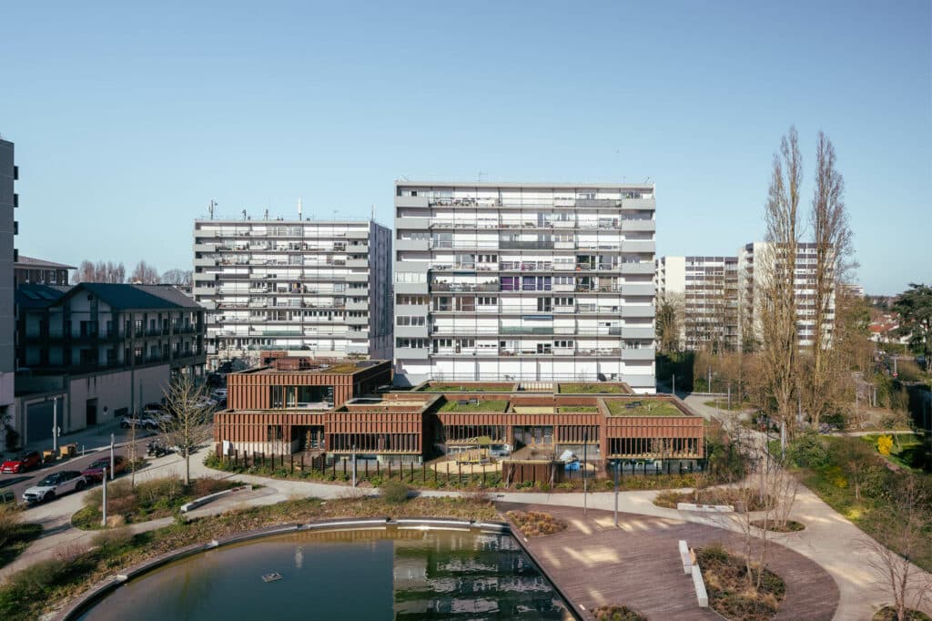 Vue aérienne d'une crèche de Velizy